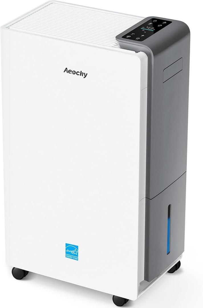 4500 Sq.Ft Energy Star Most Efficient 2025 Dehumidifier, AEOCKY Max 80 Pint/Day Smart Compressor Dehumidifier with Drain Hose, Intelligent Humidistat, for Basement, Bedroom, Home, Bathroom