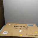 Large Framed Neutral Abstract Floral Wall Art, Set of 2 Black and Beige Modern Canvas Prints Paintings Artwork for Walls, Minimalist Pictures for Living Room, Dining Room, Bedroom Wall Decor 24x36 In