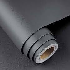 AuMoHall Dark Gray Peel and Stick Wallpaper, Self-Adhesive Solid Color Removable Wall Paper, Dark Gray and Pink Contact Paper Vinyl Roll for Furniture, Walls, Living Room Bedroom Decoration, 23.62\\\" x 118.11\\\