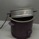 bella 16 Cup Rice Cooker with Steamer, Dishwasher Safe Steaming Basket, Rice Paddle and Measuring Cup, Removable Nonstick Cooking Bowl, Automatic Keep Warm Function, 400 Watt, Plum