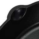 Amazon Basics Pre-Seasoned Cast Iron Skillet, Oven Safe, Even Heating, Heat Distribution, Stove Compatible, Heavy-Duty, 15-Inch, Black