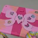 VOFUOE for iPad A16 Case 11th Generation 2025 11 Inch, for iPad 10th Generation Case 2022 10.9 Inch for Kids Girls with Sweet Bow Stand Shoulder Strap Pencil Holder Hard Protective Cover-Hot Pink