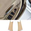 Gelunxin Door Pull Handle Cover for BMW 320,328,330,335,M3 2012-2018 & BMW 428, 435,M4 2014-2017 (Left Front+Right Front, Beige)