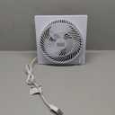 BLACK+DECKER Mini Box Fan Tabletop Quiet 9 Inch Desk Box Fan Frameless BFB09W, White