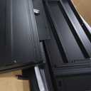 GarveeHome 73" Tall Arched Metal Storage Cabinet with Glass Doors & Drawer,Freestanding Pantry Cabinet with Adjustable Shelves, Modern Accent Bookshelf for Dining Room/Living Room, Black