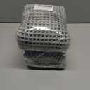 2 x Boho Bath Mat, Super Absorbent Non Slip Waffle Bathroom Rug, Washable, Ultra Soft Rubber Backed, 18x30in, Light Grey