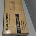 SONGMICS Shoe Rack, 5-Tier Shoe Organizer, Metal Shoe Storage for Garage, Stackable Shoe Shelf, with Adjustable Flat or Angled Shelves, 20-25 Pairs, Charcoal Gray ULMR05GB