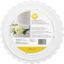 Wilton Scalloped Edge Cake Separators For Tiered Cake, 8-Inch Seperator Plate, Wedding Cake Stand, Scalloped Edge Separator Plate (White)