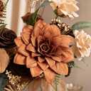 Ling's Moment Artificial Wedding Fall Flowers Deluxe Combo, Walnut Brown