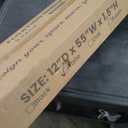 Heimlove 12 Inch Deep Floating Shelves, 55 x 12 inch Extra Long Floating Shelves for Wall Set of 2, Storage Shelf for Living Room Bedroom Kitchen Home, White