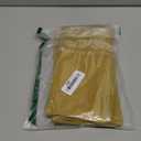 Caldo Linen Dinner Napkins - Rustic- Soft and Durable Cloth- Washable and Reusable - 4 Pack - 20x20 inch (Mustard)
