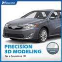Headlights for 2012 2013 2014 Toyota Camry L/Se/Le/Xle/Hybrid Headlamp Replacement Chrome Housing Amber Reflector Driver & Passenger Side