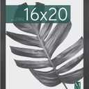 MCS Studio Gallery 16x20 Poster Frame Black Woodgrain Engineered Wood, Vertical & Horizontal Wall Hanging Large Picture Frame for Photos, Posters & Art Prints (1-Pack)