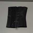 YIANNA Women's Underbust Latex Sport Girdle Waist Trainer Corsets Cincher Hourglass Body Shaper Weight Loss (Black, XS)