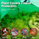 59*59*60 Large Winter Plant Warm Covers with Air Hole for Raised Bed- Warm Tent Freeze Protection Humidity Domes for Germination, Seedling Propagation Protecting Plants from Animals