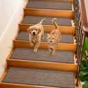 Linen Stair Treads for Wooden Steps Indoor 36x9 Inch, 15 Pcs, 9x36 Inch