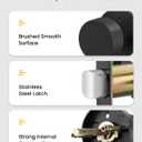 Goldenwarm Black Door Knobs Interior, Zinc-Alloy Privacy Matte Black Door Knobs, Heavy Duty Privacy Interior Doorknobs, Indoor Doorknobs for Bedroom, Bathroom (6 Pack)