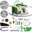 Pro Lapidary Saw for Cutting Rocks, 110V 1380W Jewelry Rock Saw Rock Cutter for Crafts Lapidary Equipment for Heavy Duty Gemstone Cutting Grinding Woodworking Carving
