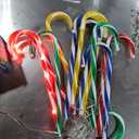 Anordsem Solar Christmas Decorations Outdoor: 12 Pack Candy Cane Pathway Stake Lights - 21" Waterproof LED 8 Lighting Models Yard Garden DIY Decor - 2026 Xmas Gifts for Homeowners (Red)