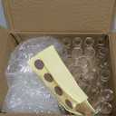 24 Set Wedding Match Holders Bulk,Match Striker Sticker Empty Glass Match Jars with Cork Top, Small Glass Bottles for DIY Organza Matches Favor Bridal Shower Party Supplies Guests Gift