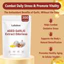 5 x Aged Garlic Extract Capsules | Non-GMO, Gluten-Free | 300 Softgels Odorless Organic Garlic Supplement for Heart & Immune Support | 2 Years Aged Garlic Extract