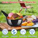 MEEZY 50 Set Baseball Helmet Ice Cream Bowls with 25 Mini Dessert Cups and 25 Spoons, 8oz Reusable Baseball Cap Snack Dessert Cup Bowls Baseball Party Favors for Kids Sports Birthday Party Supplies