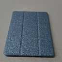 INFILAND for iPad 9th/8th/7th Generation - 10.2 inch Glitter Case, Blue with Clear Back, Pencil Holder for Kids