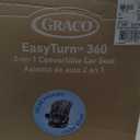 Graco EasyTurn 360 2-in-1 Convertible Car Seat, 360 Degree Rotating Infant to Toddler Rotating Car Seat, 2 Modes Forward and Rear Facing, Slim Design, Solae