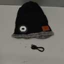 Bluetooth Beanie with a Light, Rechargeable Hat with 4 LED Headlamp & Headphones, Christmas Stocking Stuffers Gifts for Men