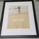 Malden 16x20 Matted Picture Frame - Made to Display Pictures 11x14 with Mat, or 16x20 without Mat -Black