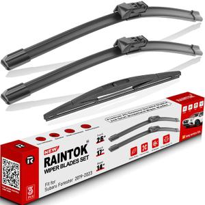 Windshield Wiper Blades Replacement for Subaru Forester 2019 2020 2021 2022 2023 2024 Original Factory Quality Front Rear Wipers Blade Set for My Car - 26" 17" 14" (Pack of 3)