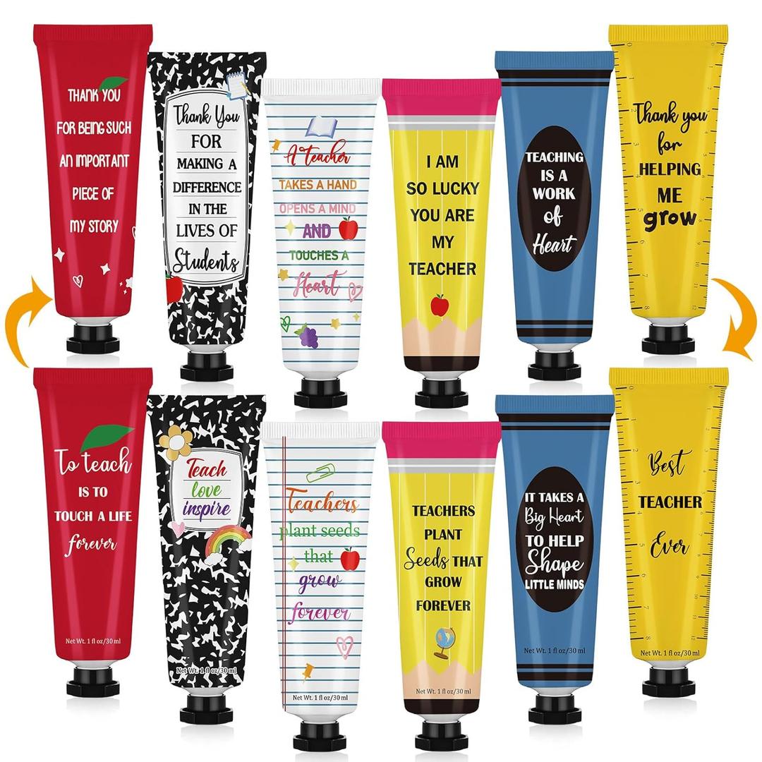 Loopeer 36 Pcs Teacher Appreciation Gifts Bulk Hand Cream Travel Size for Dry Cracked Hands Moisturizing Gifts for 2026 Teacher Appreciation Week Graduation Party Favors