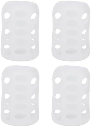 Toddmomy Silicone Baby Bottle Covers 4Pcs, Heat-Resistant Sleeves for Glass Bottles/Coffee Mugs, Non-Slip Grip & Baby Essentials for Newborn Parents Home Office Outdoor