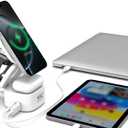 OneCharge Station, 5 in 1 Foldable Wireless Charging StationPD Fast,Travel Charger for iPhone Apple Watch AirPods Laptop