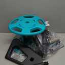 Garden Water Hose Reel Cart,Holds 50-80 Ft of 5/8 Inch Hose, Portable Hose Pipe Holder for Outside (Green)