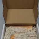 Premium Hang Tags with String - Box of 100 Tags #5-4.75 x 2.375" - String Tags for Labeling with Reinforced Eyelet and String Attached