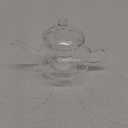 Cabilock Glass Teapot with Infuser, Heat-Resistant Glass Tea Kettle with Infuser, 20.3 Oz Transparent Teapot for Home and Office, Easy to Clean, Ideal for Loose Leaf Tea (16X9.5X9CM)