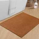 chakme Bathroom Rugs Mat 36x24, Ultra Thin Non Slip Bath Mat Large Quick Dry Absorbent Bath Mat for Bathroom, (Orange, 36"x24")