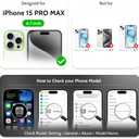 COBEAR for iPhone 15 Pro Max Case Wallet, 2-in-1 Magnetic Detachable, PU Leather, Zipper Pocket, Kickstand, Wrist Strap, Women Men Flip Wallet Case with Card Holder for iPhone 15 Pro Max, Black