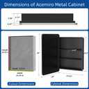 ACEMIRO 24x30 Inch Bathroom Medicine Cabinet with Mirror Metal Framed Recessed or Wall Mounted Mirror Medicine Cabinets for Bathroom Brushed Silver