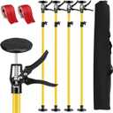 4PK Dust Barrier Poles,10FT Adjustable Containment Kit