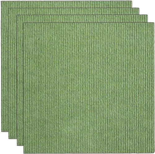 CukUJH Home Carpet Tiles 12×12Inch Non-Slip Self Adhesive Carpet Tile,Peel and Stick,Sound Insulation and Wear-Resistant,for Wooden Floor 10 Pcs(Green)