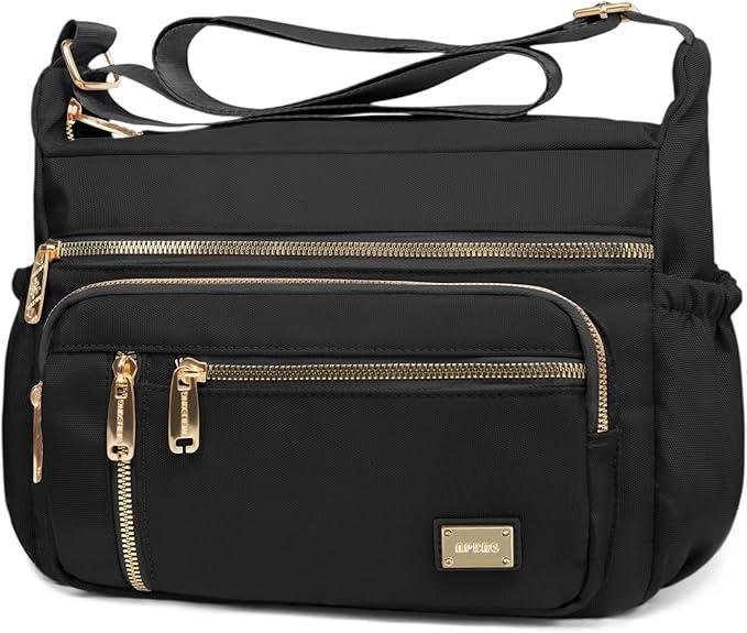 NPBAG Crossbody Bag for Women, Shoulder Purse Handbag Messenger Bag, Trendy Pocketbooks, Waterproof and Multi-Pockets