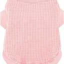 Cozy and Functional Dog Shirts for Small Puppies: Stretchable Pink Attire with Easy-On Design, Ideal for Chihuahuas and Yorkies - Enhance Comfort and Playfulness on Chill Days XX-Small (XXS-(0.3~0.8lb) | Chest(~9.5"))