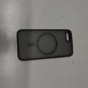 MOCCA Strong Magnetic for iPhone SE Case 2022/iPhone SE 2020 Case/iPhone 7 Case/iPhone 8 Case [Compatible with Magsafe] Slim Thin Translucent Matte Protective Cover Phone Case 4.7'', Black