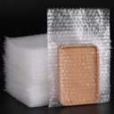 25Pcs Clear Bubble Out Bags, 8X12Inch Bubble Pouches Cushioning Packaging Bags for Moving and Storage, Shipping and Packing Supplies for Dishes Glasses Plates