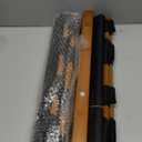 Smuxee Walnut Bamboo Luggage Rack Pack of 2, Foldable Suitcase Stand with Storage Shelf, Easily Assembled Luggage Stand with 5 Nylon-Straps for Guest Room Hotel Bedroom