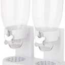 Zevro /GAT201C Indispensable Dry Food Dispenser, Dual Control, White/Chrome