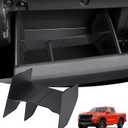 Glove Box Organizer Compatible with Nissan Frontier 2026 2025 2024 2023 2022, Interior Accessories Glove Box Compartment Insert Storage Dividers for 2022-2026 Frontier, Black