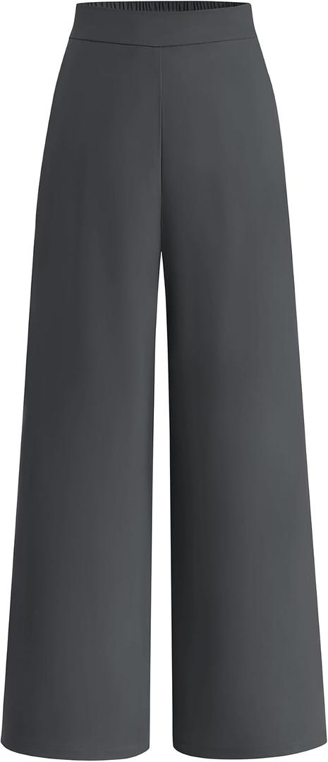 BTFBM Women High Waisted Wide Leg Pants Spring 2026 Business Casual Work Pants Loose Office Palazzo Trousers Pockets